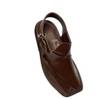 Gole-T Pure Peshawari Chappal – Shine Brown & Burgandi (PURE PESHAWARI)